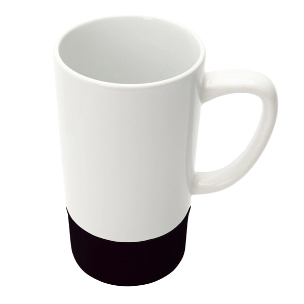 18 oz. Silicone Base Ceramic Dishwasher-Safe Mug with Handle