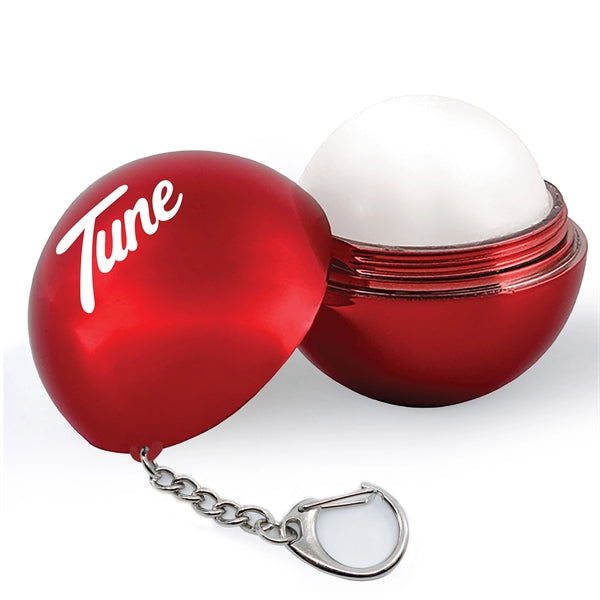 Metallic Lip Balm with Keychain