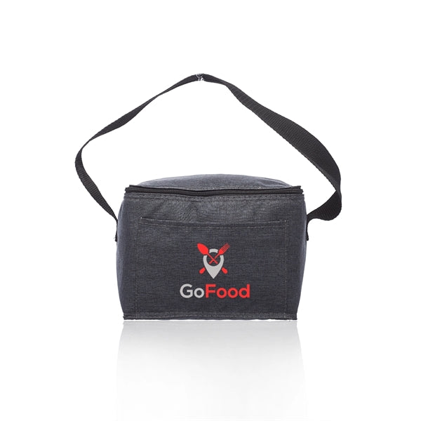 6 Pack Insulated Heathered Lunch Bag