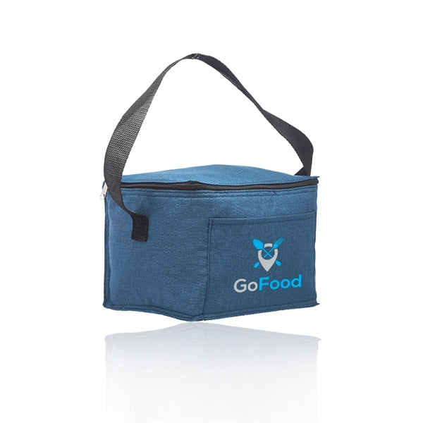 6 Pack Insulated Heathered Lunch Bag
