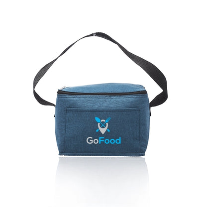 6 Pack Insulated Heathered Lunch Bag