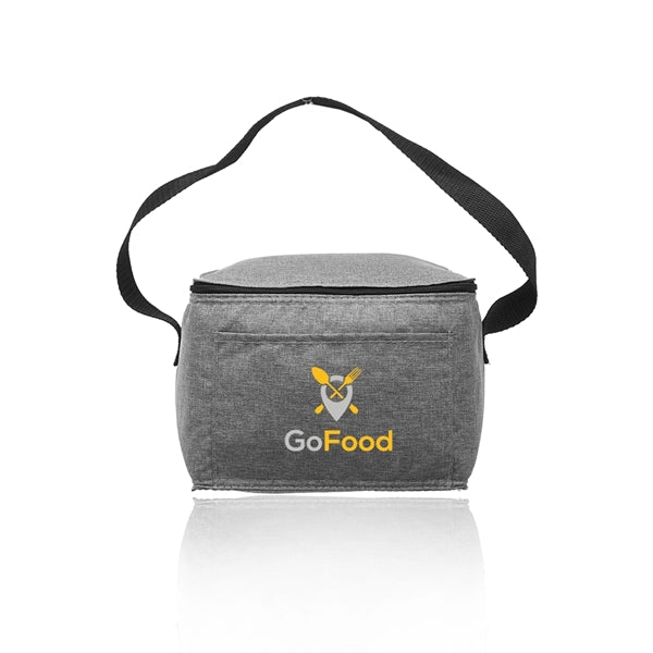 6 Pack Insulated Heathered Lunch Bag