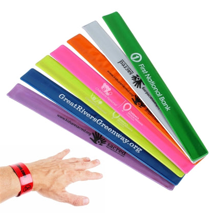 Reflective Vinyl Slap Bracelet Wristband