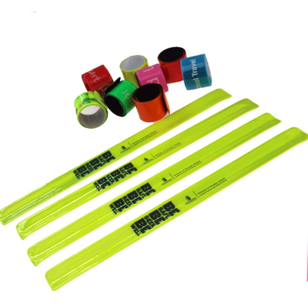 Reflective Vinyl Slap Bracelet Wristband