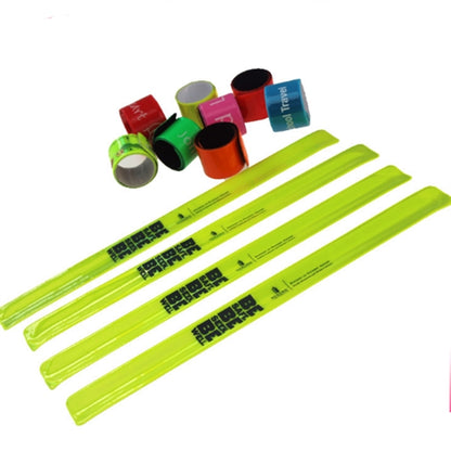 Reflective Vinyl Slap Bracelet Wristband