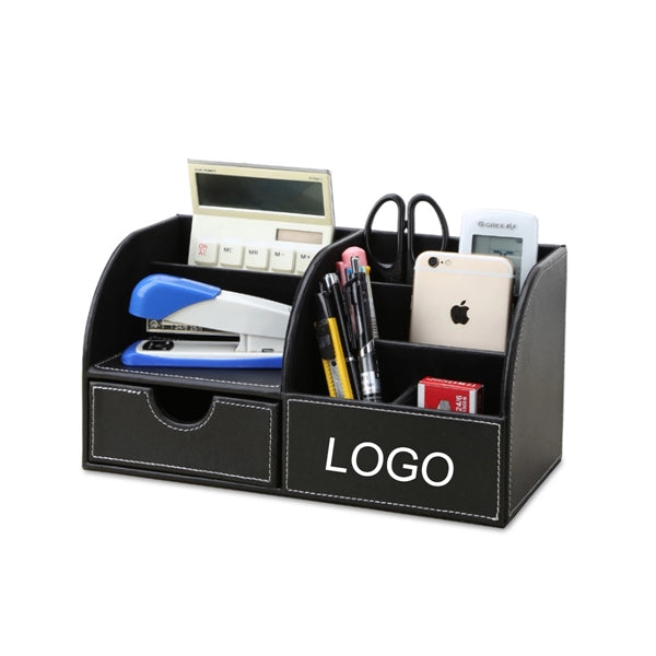 Leather Desk Stationery Holder