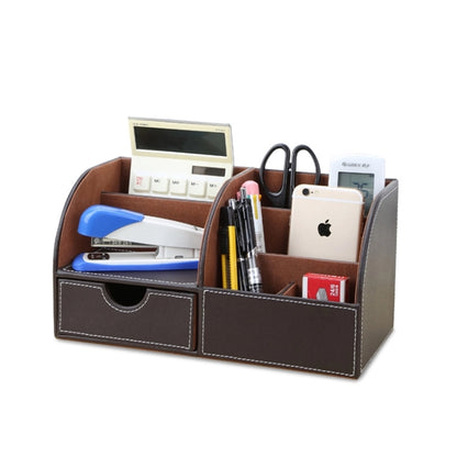 Leather Desk Stationery Holder