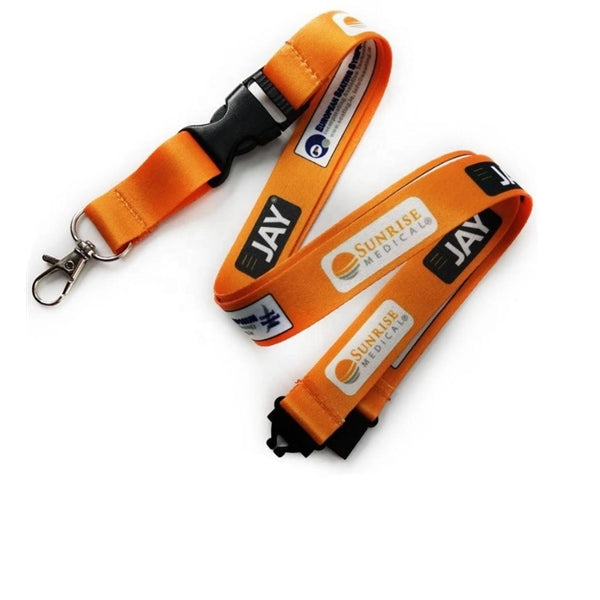 Dye-Sublimation Lanyard w/ Safety Breakaway ID Badge Holder