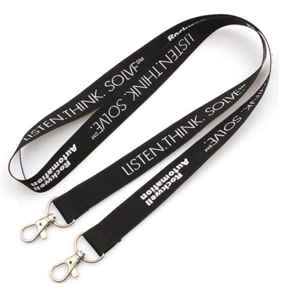 3/4" Open Ended Polyester Lanyard w/ Badge Holder