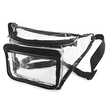 Rock'it 3-Day Clear Fanny Pack w/ Three Zipper Pockets