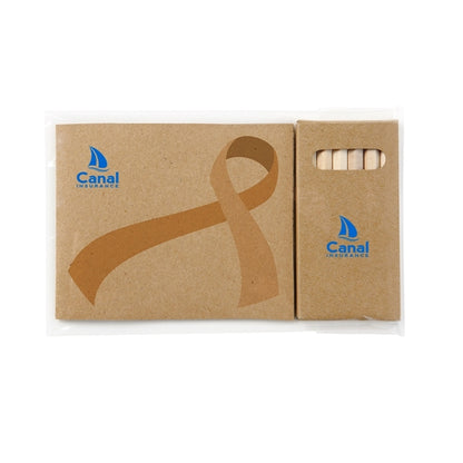 Awareness Ribbon Adult Coloring Book & 6-Color Pencil Set