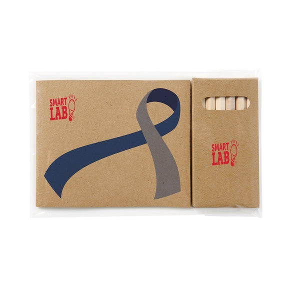 Awareness Ribbon Adult Coloring Book & 6-Color Pencil Set
