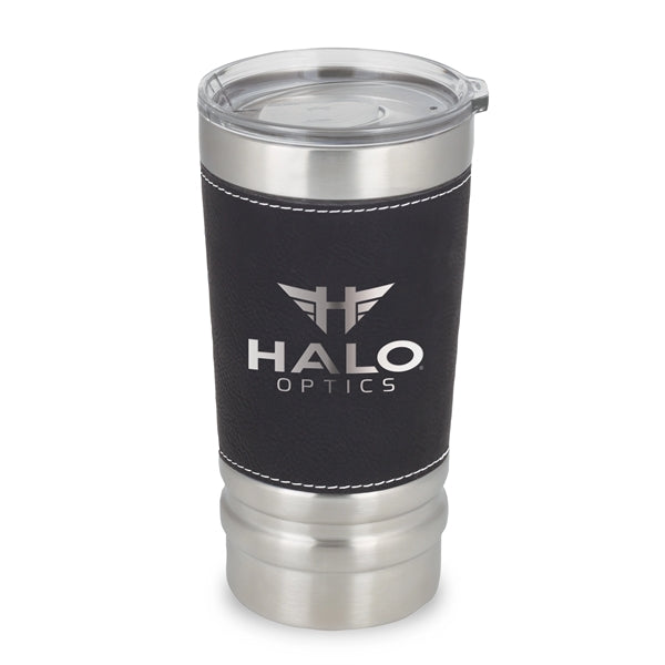 Sophisticate 20 oz. Laser Engraved Leatherette Wrap Tumbler