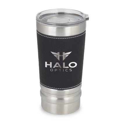 Sophisticate 20 oz. Laser Engraved Leatherette Wrap Tumbler