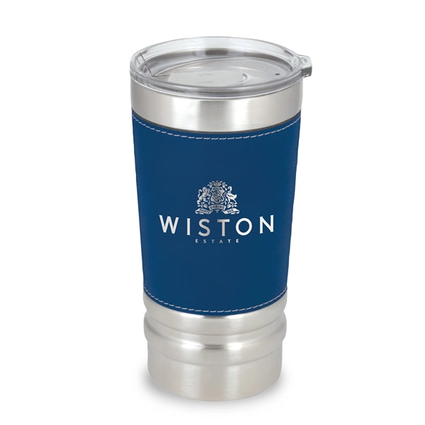 Sophisticate 20 oz. Laser Engraved Leatherette Wrap Tumbler