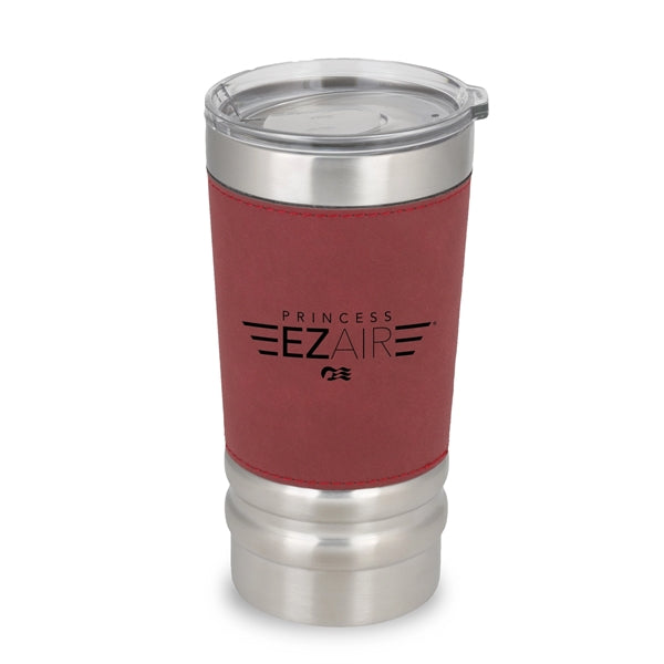 Sophisticate 20 oz. Laser Engraved Leatherette Wrap Tumbler