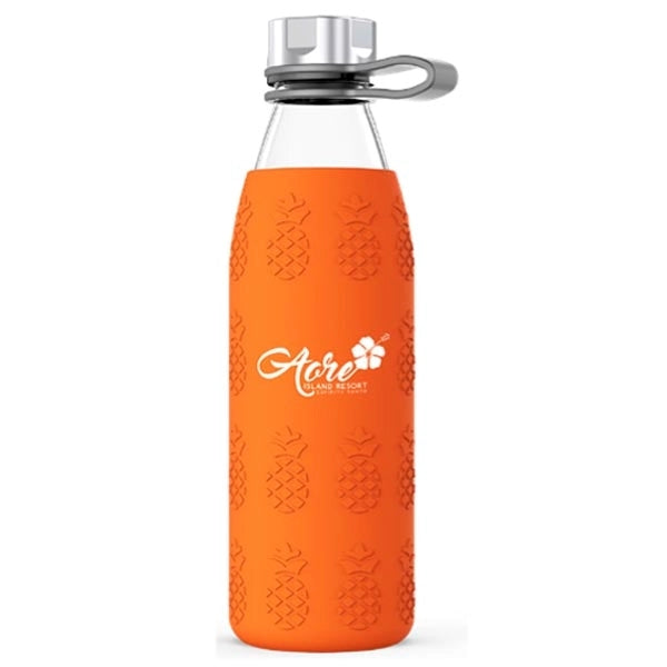 Beleza 20oz. Glass Bottle With Pineapple Silicone Sleeve