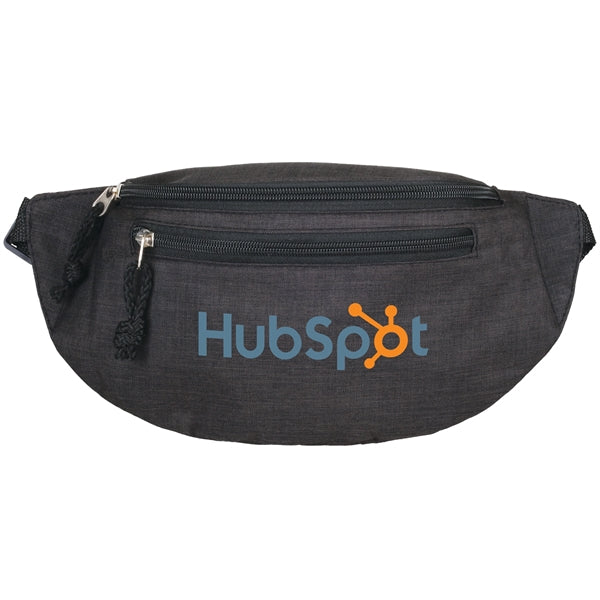 Delta 2 - Heather Waist Bag With Hidden Zipper Pocket