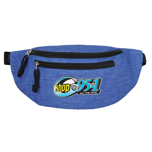 Delta 2 - Heather Waist Bag With Hidden Zipper Pocket