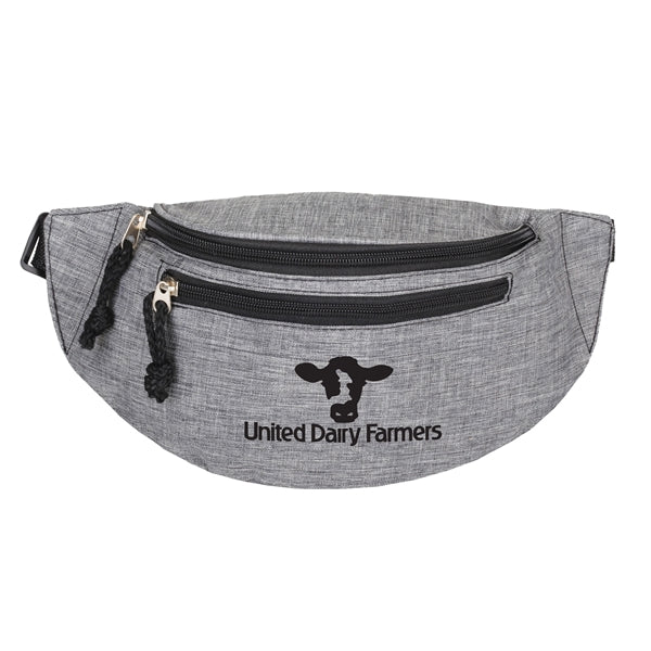 Delta 2 - Heather Waist Bag With Hidden Zipper Pocket