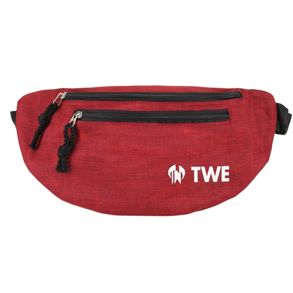 Delta 2 - Heather Waist Bag With Hidden Zipper Pocket