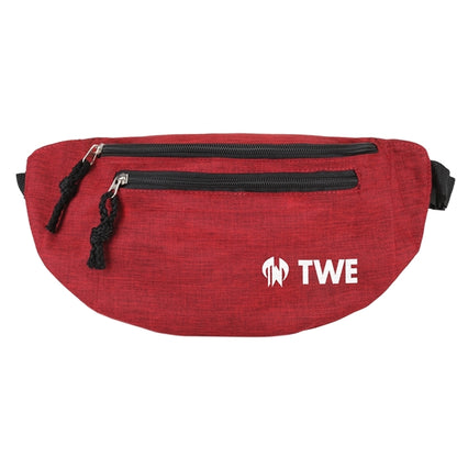 Delta 2 - Heather Waist Bag With Hidden Zipper Pocket