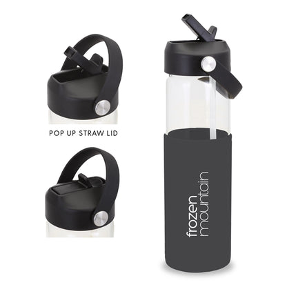 Lucid 20 oz. Glass Bottle with Silicone Sleeve