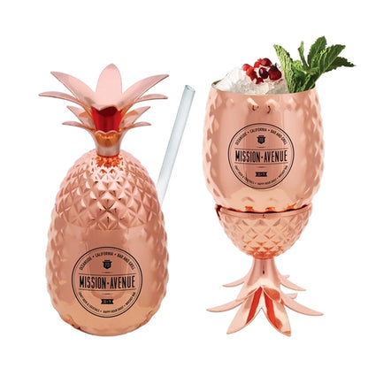 Pineapple 14oz. Stainless Cup w/ Lid