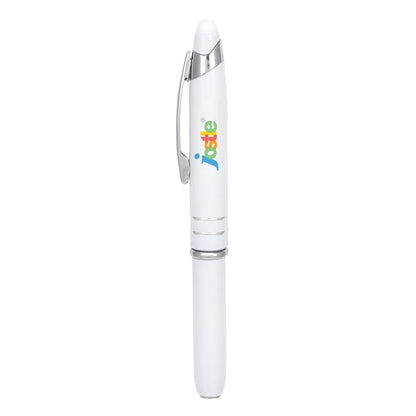 Torch 2 LED Light+Stylus Metal Ballpoint