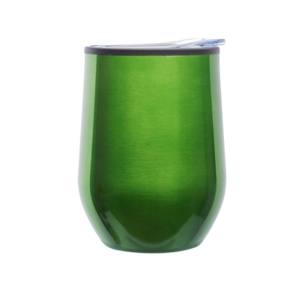 12 oz. Shelby Stemless Wine Glass with lid