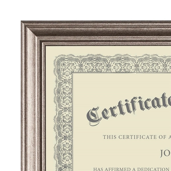 Ellison Certificate Frame - Gun Metal