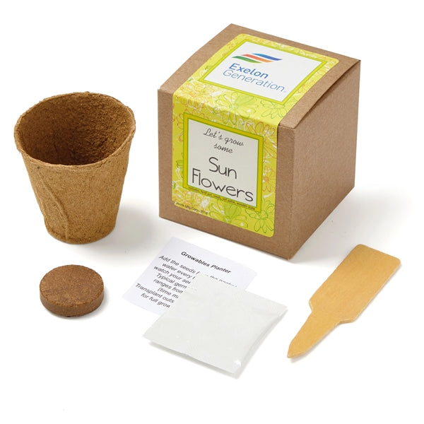 Sunflower Seed Growables Planter in Kraft Gift Box