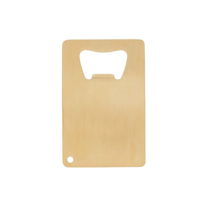 Credit Card Brushed Gold Bottle Opener