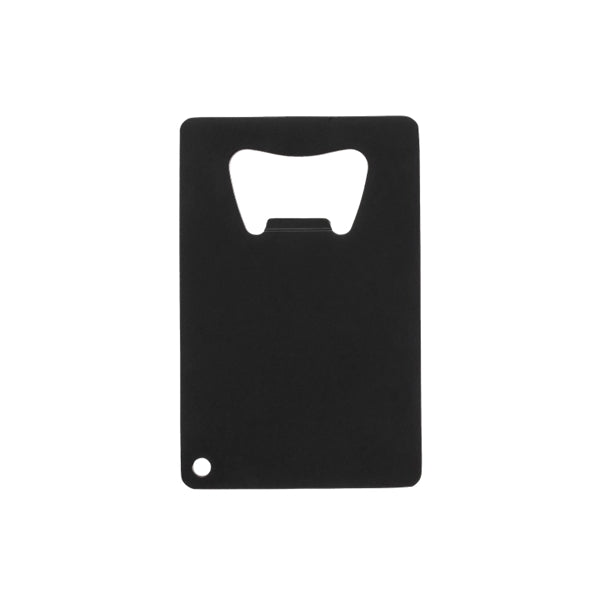 Matte Black Powder Coated Credit Card Bottle Opener