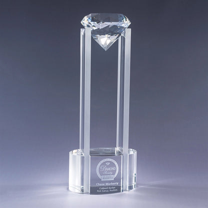 Sky Diamond Optic Crystal Award