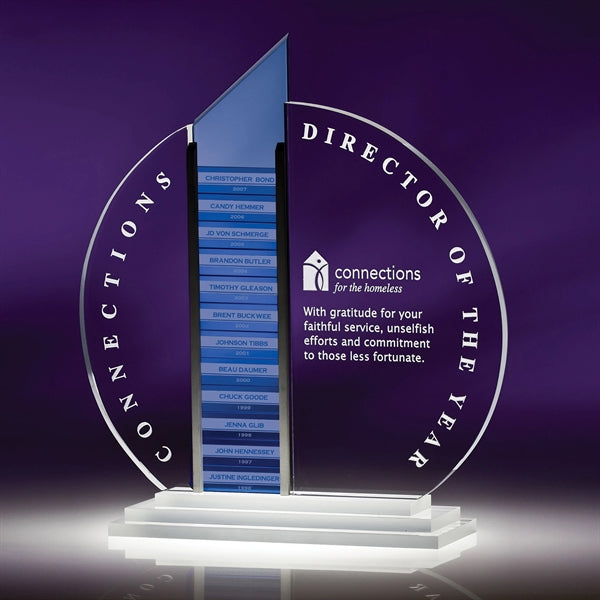 Forte Optic Crystal Perpetual Award