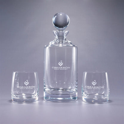 Uptown/Meridian 3 Piece Crystal Barware Gift Set