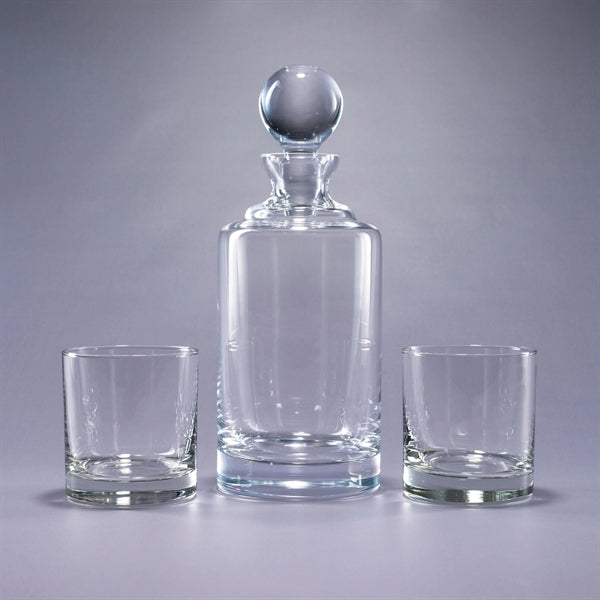 Uptown/Deluxe 3 Piece Crystal Barware Gift Set