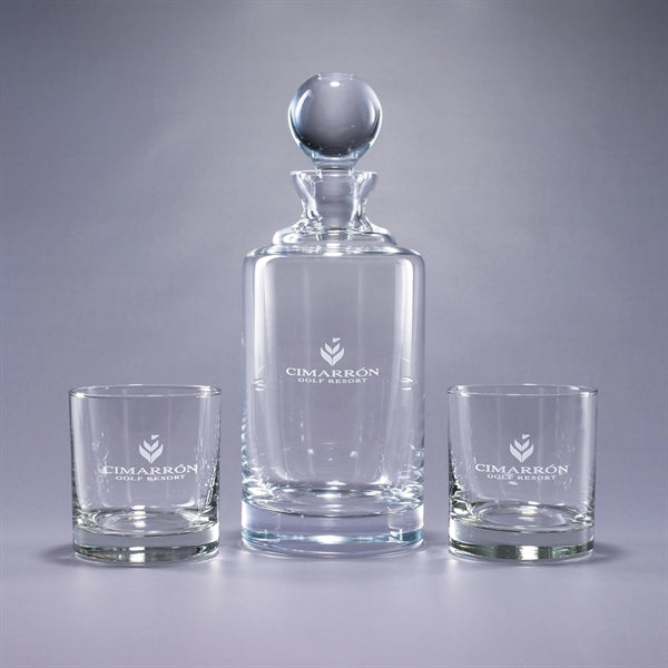 Uptown/Deluxe 3 Piece Crystal Barware Gift Set