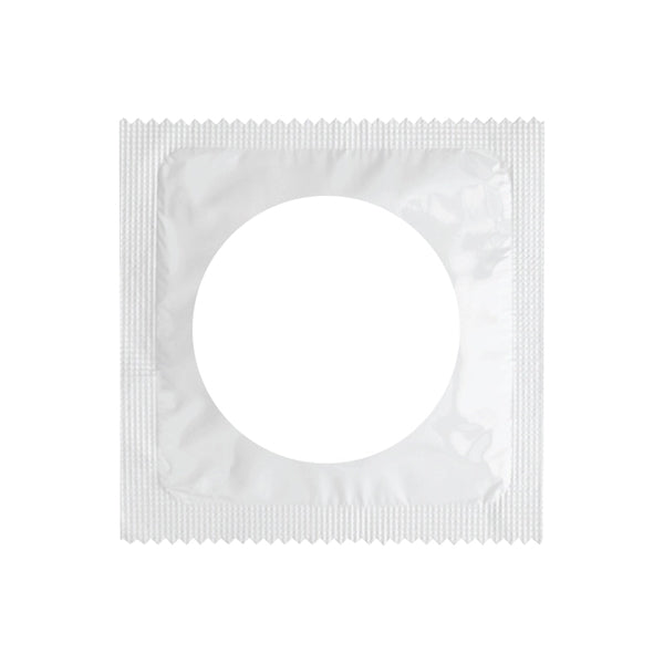 Individual Condom w/ Round 4 Color Process Printing Decal