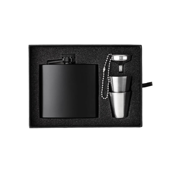 The Kenzie Flask, Shot Glass and Funnel Gift Set