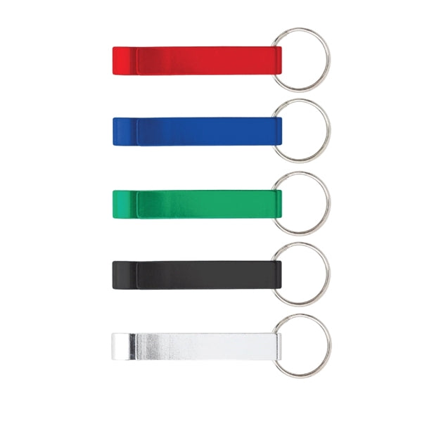 Anodized Aluminum Bottle Opener Keyring