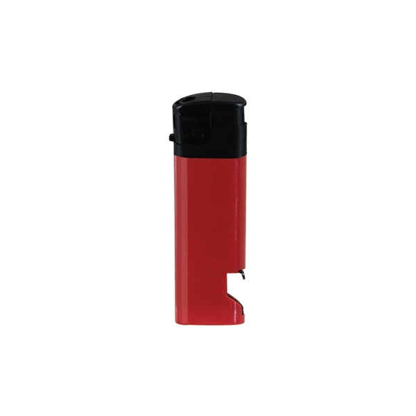 Solid Electronic Lighter w/Bottle Opener