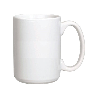 Clearance Item! 15 Oz. Standard White Ceramic Mug