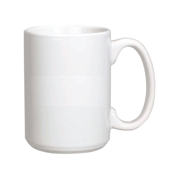 ON SALE! 15 oz. White Ceramic Mug w/Full Color Sublimation