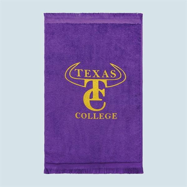 Premium Fringed Velour Sports Towel