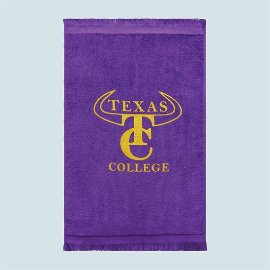 Premium Fringed Velour Sports Towel