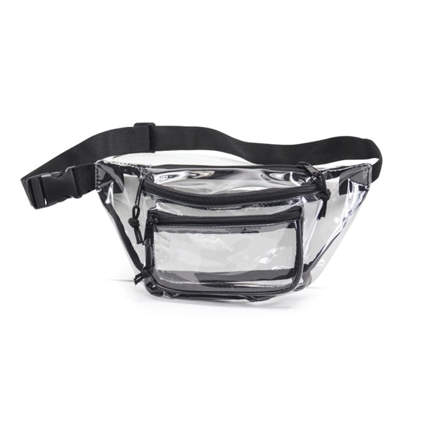 Clear Triple Zipper Fanny Pack