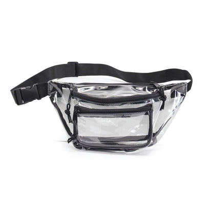 Clear Triple Zipper Fanny Pack