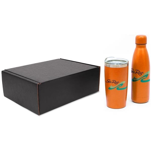 Stainless Steel 17oz. Tumbler & 22oz. Bottle Set